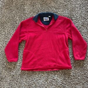 Red Fleece Pullover